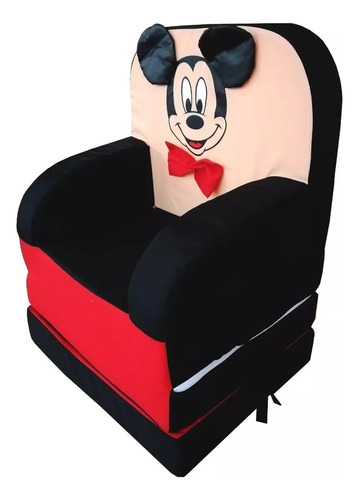 Asiento Infantil Sillon Cama Sofa Individual Niños Mickey