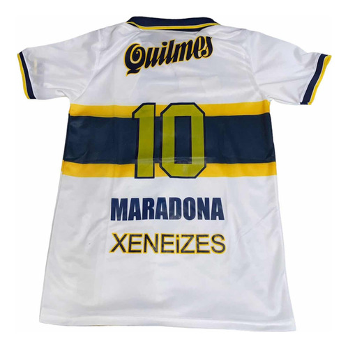 Camiseta De Boca Juniors Retro 1997 Maradona 10 Blanca