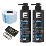 Kit Elegance Gel Para Afeitar, After, Papel Cuello Y Navajas