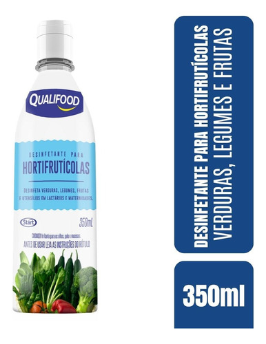 Desinfetante Frutas Legumes Verduras Qualifood Start 350ml 