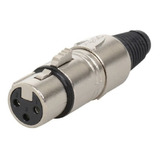 Ficha Conector Canon Xlr Hembra A Cable Proel Xlr3fvpro.