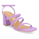 Sandalia Tacón Mujer Morado 7cm 250-67