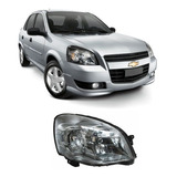 Faro Chevy C3 2009 2010 2011 2012 Fondo Cromado Derecho