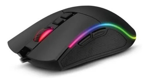 Mouse Gaming Optico Usb 7 Botones Luces Led 4800 Dpi