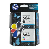 Cartuchos Hp 664 Negro Y Color Originales