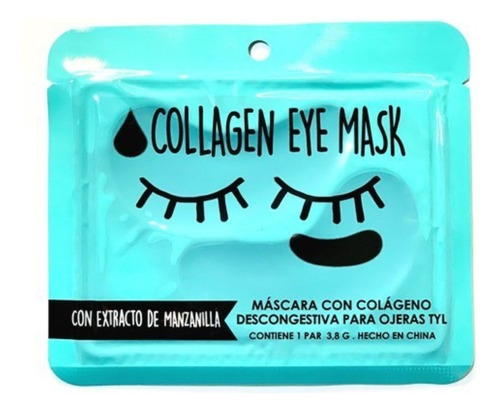 Parches Mascarilla Con Colágeno Contorno De Ojos Ojeras 