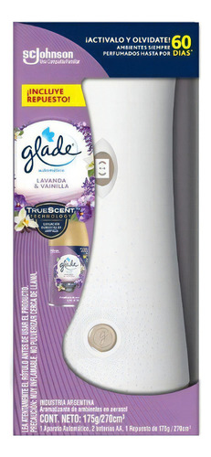 Glade Aromatizante Automático + Repuesto Lavanda Y Vainilla