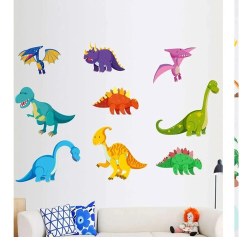 Vinil Decorativo Infantil Dinosaurios Para Pared Stickers
