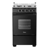 Cocina A Gas Midea 4 Quemadores Mcg-4qsg20nsbk