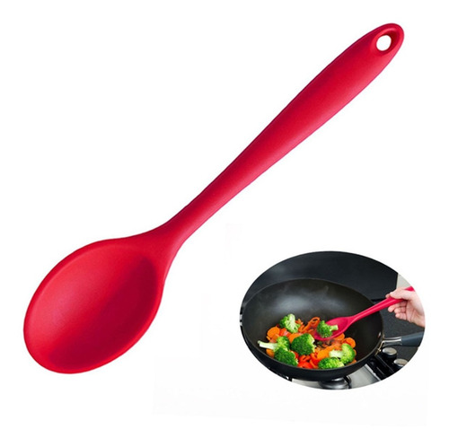 Colher Silicone Utensílio De Cozinha Arroz Fritar Mexer Ovo