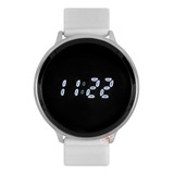 Reloj Touch Led Unisex Mujer Hombre Moda Casual Correa Blanco 0322