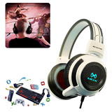 Fone Gamer Headset Para Mobile Pc Ps4 Com Led E Microfone