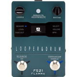 Flamma Looper & Drum Fs21 Pedal Looper Drum Machine Guitarra Color Gris