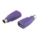 Adaptador Usb A Ps2 Dgzzi, 2 Unidades, Morado, Usb Hembra A