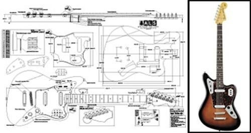 Plan De Barítono Fender Jaguar Guitarra Eléctrica Impresión 