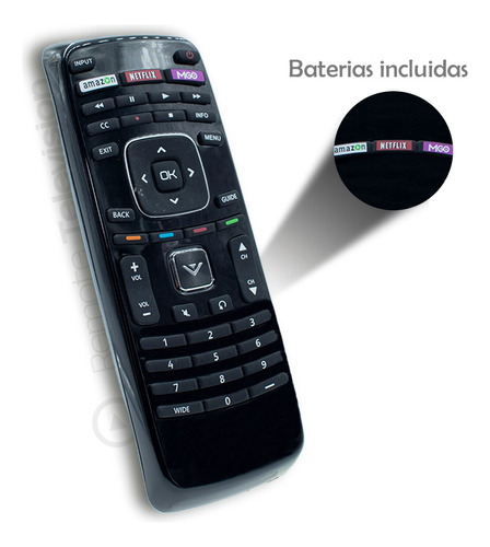 Control Remoto Vizio Smart  Xrt303 Amazon, Netflix 