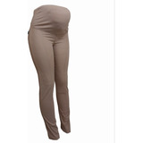 Pantalon Maternal, Corte Pitillo, Beige