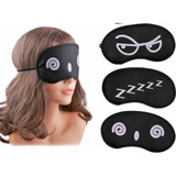 Antifaz Protección De Ojos Máscara Para Dormir Color Negro