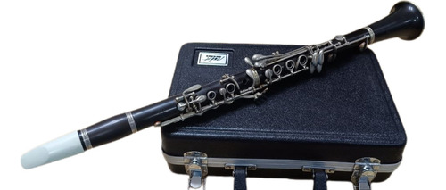 Clarinete Pruffer Sib 17 Chaves Em Alpaca Hard Huber 