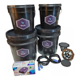 Kit Dwc Para 2 Plantas En Hidroponia 4l Vege + 10l Flora