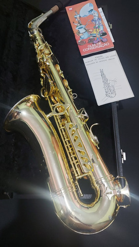 Saxofone Alto Weril Laqueado Lindo. Acompanha Estojo.