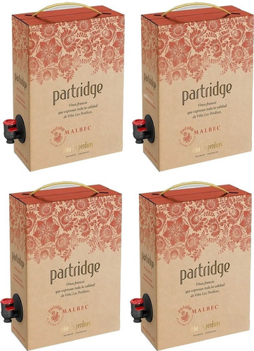 Vino Las Perdices Bag In Box Partridge Malbec X4-celler