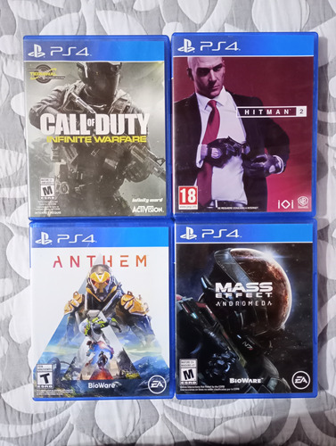 Lote De 4 Juegos Físicos Originales Ps4