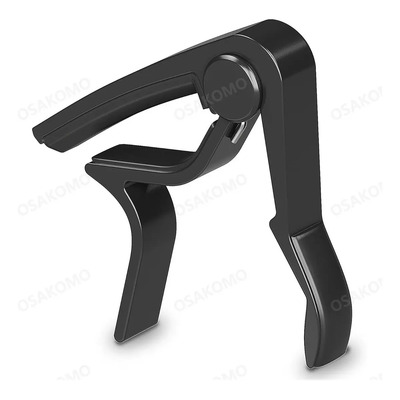 Osakomo - Capo Traste De Guitarra Acústica\u002Feléctrica \u002Fbajo. Guitar Capo. Capotraste Con Almohadilla Acolchonada Para Protección De Tus Instrumentos Musicales. Abraza Traste. (negro) | Meses sin interés