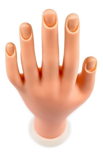 Mão Para Treino Manicure Silicone Unhas Gel Dedo Oferta 