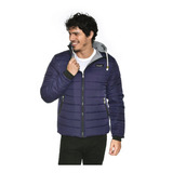 Campera Inflable Hombre Capucha Desmontable Con Polar Abrigo