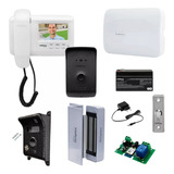 Kit Vídeo Porteiro Ivr 1010 C/ Fechadura Eletroímã Wifi