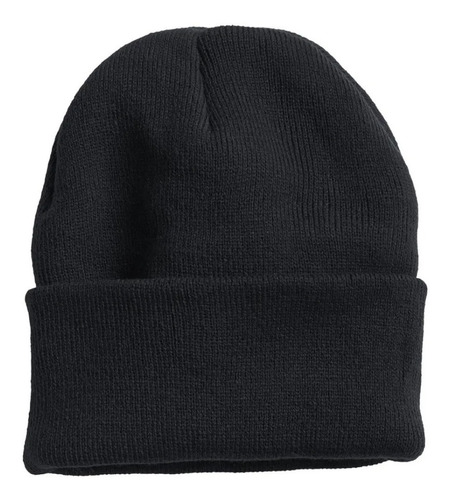 Gorro De Lana Negro Liso Rocky Calidad X 12 Nueva Oferta !!