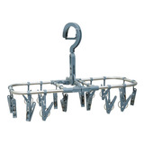 Perchero Tgw Colgante Ropa Organizador Con 16 Broches Gris