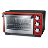 Horno Electrico Oster 3 Perillas 18lt Rojo Color Rojo