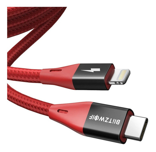 Cabo Lightning Para Usb-c (tipo C) - Blitzwolf Bw-cl3 - 1.8m