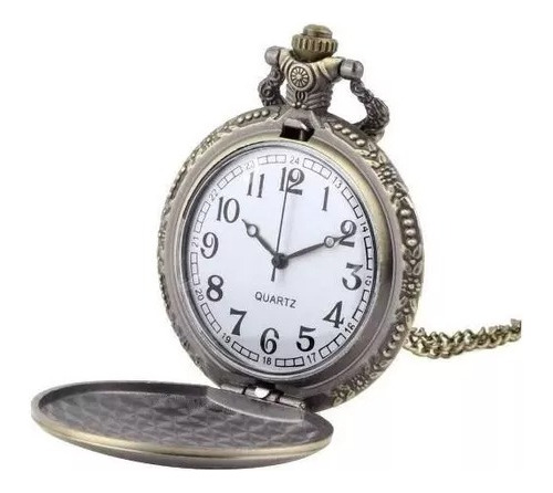 Reloj De Bolsillo Con Cadena Cuello O De Bolsillo Metalica