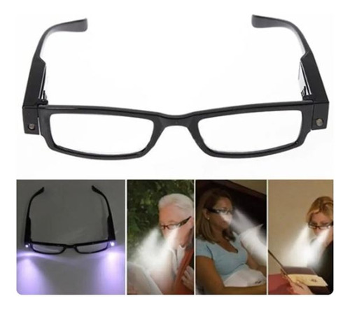 Gafas De Lectura Con Luces Led Presbicia Lentes De Visión 