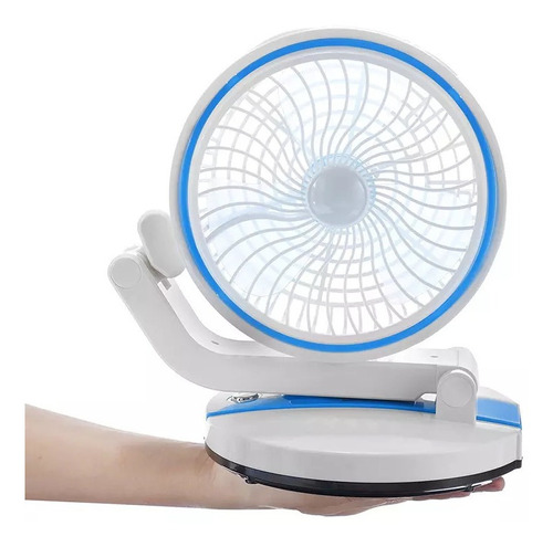 Ventilador Portatil Recargable Fan Plegable Usb De Mesa Led