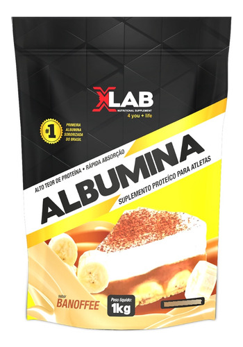 Albumina Alto Teor De Proteína 1kg - Xlab