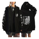 Attack Titan Zip Sudadera Anime Hombre Mujer Ropa Deportiva