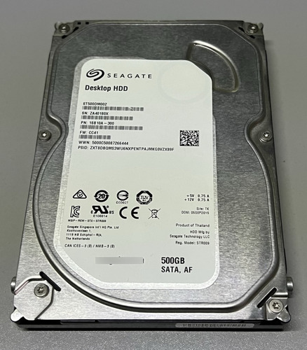 Disco Duro Interno Seagate Desktop Hdd St500dm002 500gb