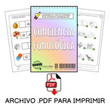 Actividades En Pdf Imprimibles: Conciencia Fonológica