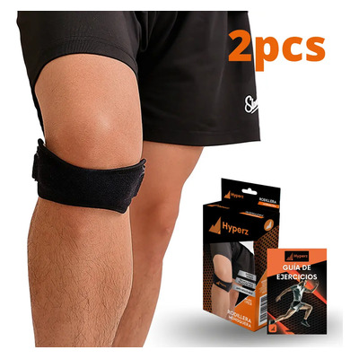 2 Rodilleras Deportiva Compresión Meniscos Rótula Ortopédica Color Negro | Envío gratis