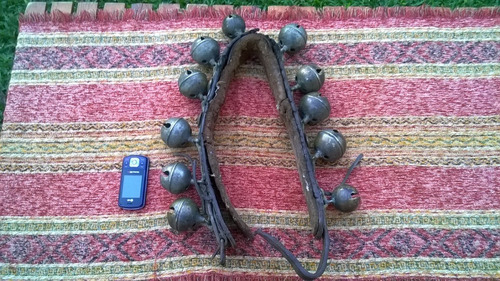 Hermoso Antiguo Collar Caballo Cascabeles 6cm No Cencerro