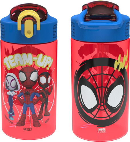 Zak Designs Marvel Spider-man Botella De Agua Para Niños Con