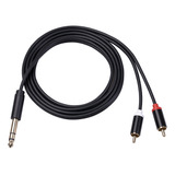 Cable 6.35mm A Doble Rca Macho