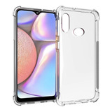 Funda Transparente Rigida Para Samsung A10s + Glass Completo