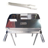 Abafador Inox 45x39 E Pegador Carnes - Grelha, Churrasqueira