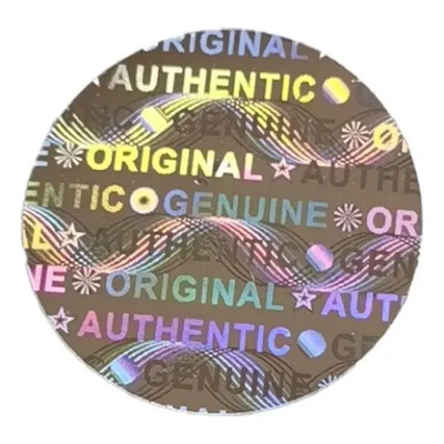 1000 Piezas - Holograma Texto Original Sticker De Seguridad