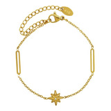 Pulsera Baño Oro 18k Estrellas Madi Circón